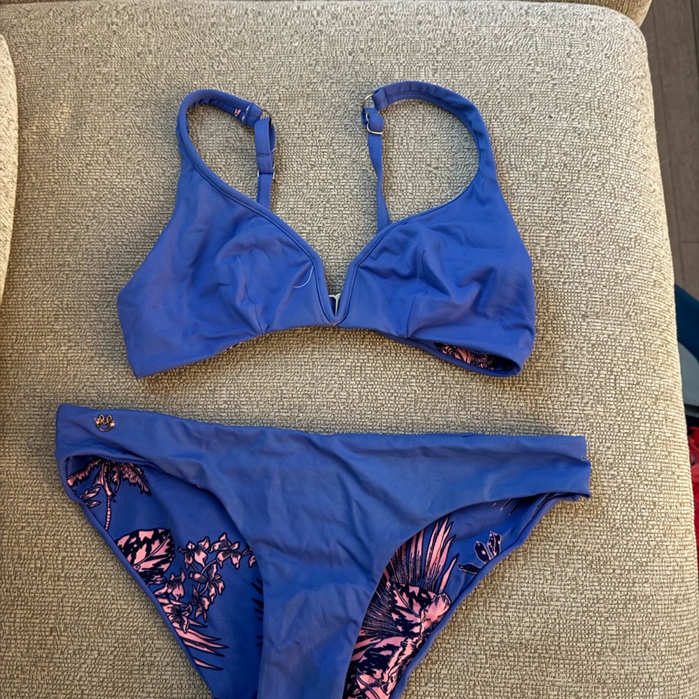 Blue Women's Swim Bikini Set